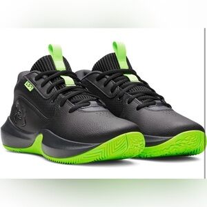 Under Armour Lockdown 7 Black/Green Athletic Sneakers